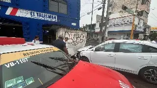 Imagen Fuerte accidente en calles del Centro de Veracruz 