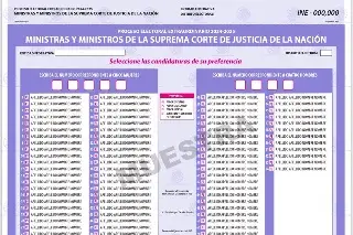 Imagen Dan a conocer propuesta de boleta para elección de jueces y ministros 