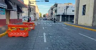 Imagen Se forma un socavón en calles del Centro Histórico de Veracruz 