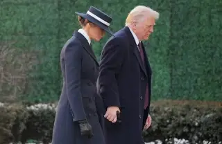 Imagen Trump participa servicio religioso previo a iniciar segundo mandato presidencial en Washington.