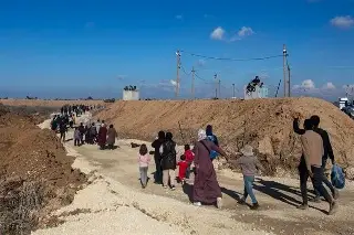 Imagen Hamás celebra paso de palestinos al norte de Gaza 