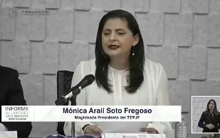 Imagen Tribunal Electoral no está subordinado a ninguna autoridad; no cederemos a ningún tipo de presión: Mónica Soto