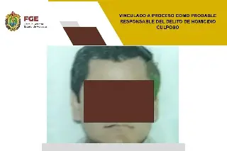 Imagen Lo vinculan a proceso por el delito de homicidio culposo 