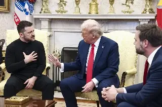 Imagen 'Estas jugando con la Tercera Guerra Mundial': Trump acusa a Zelensky