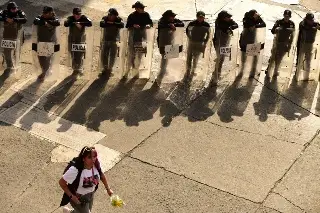 Imagen 8M: Mujeres policía brindarán seguridad a las asistentes a la marcha en Xalapa, Veracruz