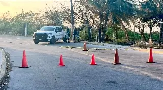 Imagen Continúa el cierre vial en la calle del corralón en El Coyol