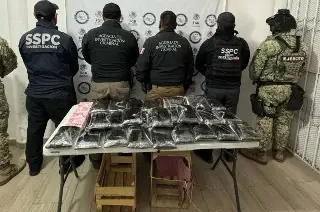 Imagen Detienen a tres al transportar 42 kilos de fentanilo y 7 de heroína en Baja California