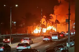 Imagen No hay lesionados ni víctimas fatales por incendio de restaurante: PC de Boca del Río 