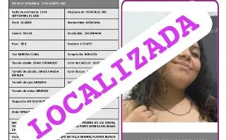 Imagen Localizan a menor de 16 años reportada desaparecida en Veracruz