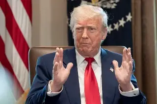 Imagen Trump afirma tener una 'gran relación' con primer ministro de Canadá 