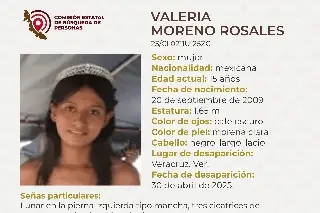 Imagen Quinceañera desaparece en el puerto de Veracruz; aquí sus características 