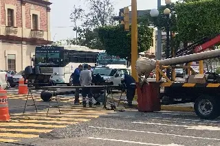Imagen Hay reducción de carriles en zona de parque Zamora de Veracruz