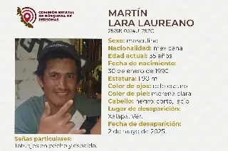 Imagen Desaparece hombre en Xalapa, Veracruz; mide 1.90 metros