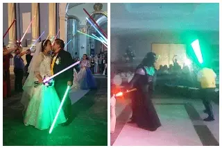 Imagen Se viraliza boda con temática de Star Wars; ocurrió en una ciudad no muy lejana de Veracruz