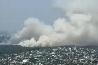 Imagen Se incendia zona de pantanos entre Medellín y Boca del Río; se ve desde el centro de Veracruz
