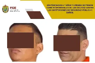 Imagen Los sentencian a 7 años de cárcel por agredir a elementos policíacos al sur de Veracruz