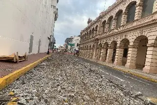 Imagen Persisten cierres viales en centro de Veracruz por obras 