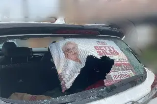 Imagen Vandalizan vehículo de candidata de Morena por Lerdo; acusa al actual alcalde de su mismo partido