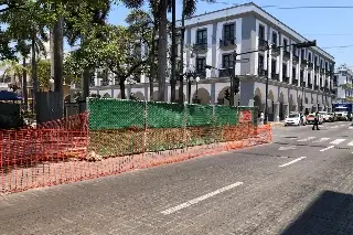 Imagen Ya hay reducción de carriles en la avenida Zaragoza en el centro de Veracruz