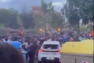 Atropello masivo afuera de partido de futbol en España: hay 13 lesionados +VIDEO