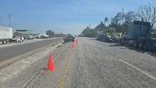 Imagen Se registra cierre parcial de circulación en carretera de Veracruz; es por esta razón