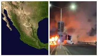 Imagen DEA revela mapa de organizaciones designadas como terroristas en México