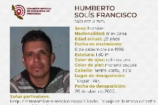 Imagen Piden apoyo para localizar a joven desaparecido al norte de Veracruz 