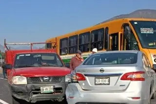 Imagen Carambola en la autopista Orizaba-Puebla, a la altura de la laguna de Nogales