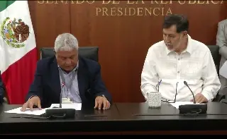 Imagen Lo obligan a disculparse con Fernández Noroña en el Senado (+Video)