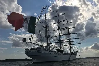 Esta fue la última vez que el velero Cuauhtémoc estuvo en Veracruz (+fotos)