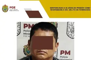 Imagen Lo sentencian a 40 años de cárcel por feminicidio al sur de Veracruz; hechos fueron hace 8 años