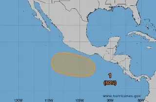 Imagen Elevan a 60% la probabilidad de desarrollo de posible ciclón