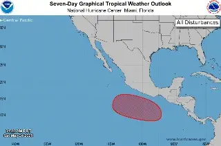 Imagen Sube a 70% la probabilidad de que área de baja presión se convierta en depresión tropical 
