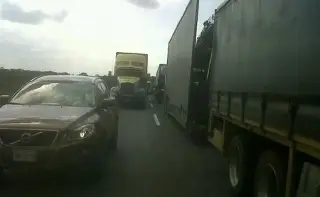 Imagen Se registra cierre parcial de circulación con dirección al puerto de Veracruz