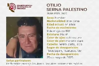 Imagen Desaparece hombre en Huatusco, Veracruz; aquí sus características 