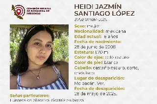 Imagen Menor de edad desaparece al sur de Veracruz; estas son sus características 
