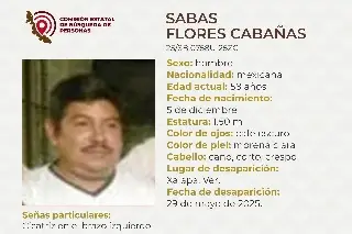 Imagen Piden apoyo para localizar a hombre desaparecido en Xalapa, Veracruz 