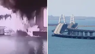 Imagen Ucrania se atribuye explosión en puente de Crimea, en territorio ocupado por Rusia