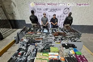 Imagen Detienen a 3 con arsenal y más de tres mil municiones en Monterrey