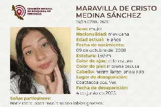 Imagen Desaparece menor de edad al sur de Veracruz; estas son sus características 