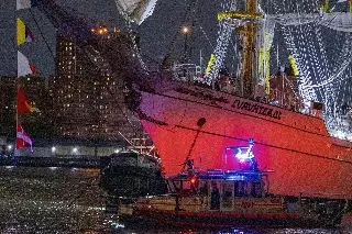 Imagen Buque escuela 'Cuauhtemoc' será remolcado desde el lugar del accidente hasta Brooklyn