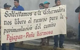 Imagen Habitantes de Pajapan exigen a SIOP construcción de carretera