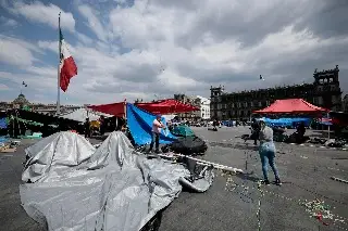 Imagen Inicia la CNTE retiro de plantón en CDMX tras más de tres semanas de paro