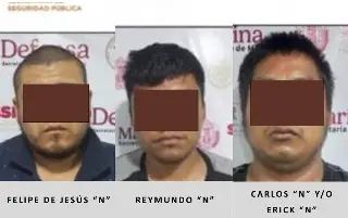 Imagen Caen 3 miembros de grupo criminal que operaba en zona de Los Tuxtlas 