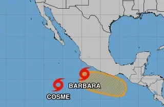 Imagen Se forma la tormenta tropical Cosme en el Pacífico mexicano