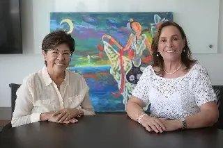 Imagen Se reúne Rosa María con gobernadora Rocío Nahle 