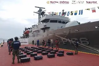 Imagen Aseguran más de una tonelada de cocaína frente a costas de Guerrero