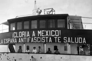 Imagen Un día como hoy llegó a Veracruz el buque Sinaia con exiliados españoles
