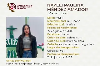 Imagen Menor de edad desaparece en Córdoba, Veracruz; aquí sus características
