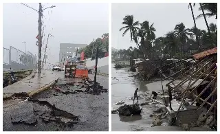 Imagen La tormenta Dalila deja daños tras su paso por Acapulco (+Video)